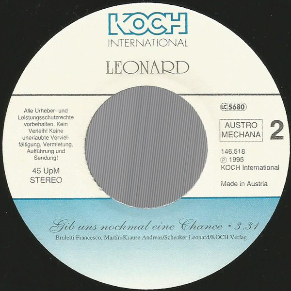 descargar álbum Leonard - Du Ich Brauch Dich