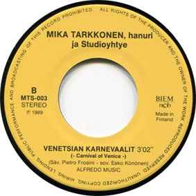Mika Tarkkonen - Varisevat Lehdet / Venetsian Karnevaalit album cover