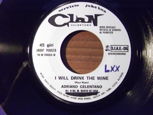 télécharger l'album Adriano Celentano Claudia Mori - I Will Drink The Wine Il Sognatore