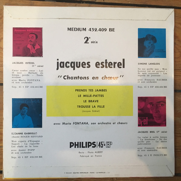 last ned album Jacques Esterel - Chantons en coeur