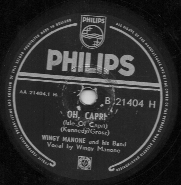 baixar álbum Wingy Manone And His Band - Oh Capri Three Coins In The Fountain