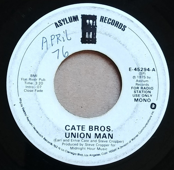 Cate Bros. – Union Man (1975, Vinyl) - Discogs