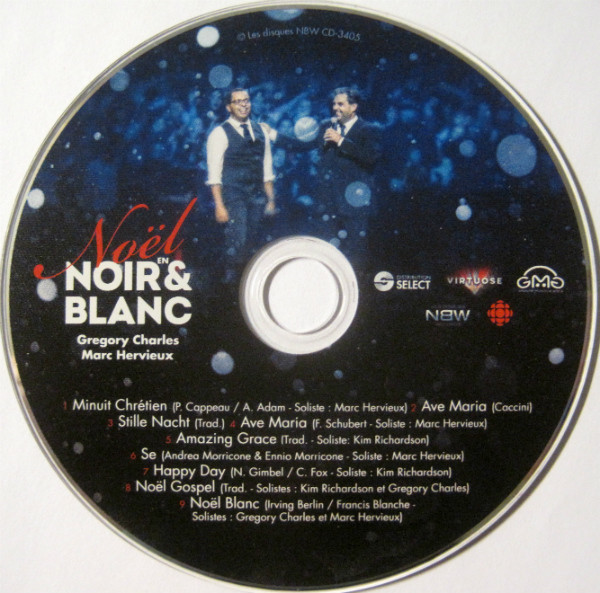 Gregory Charles Marc Hervieux No l En Noir Blanc 2017 CD