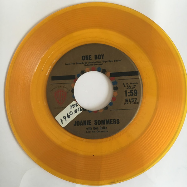 Joanie Sommers – One Boy / I'll Never Be Free (1960, Vinyl) - Discogs