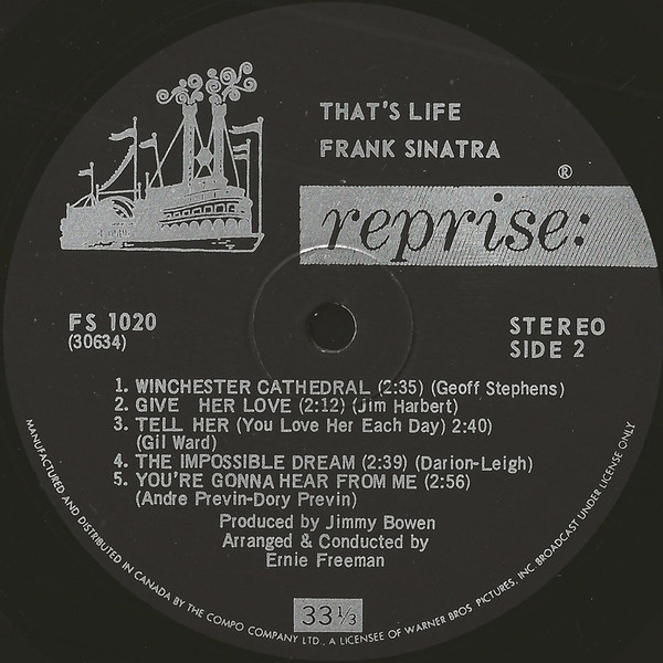 Frank Sinatra - That's Life | Reprise Records (FS 1020) - 4