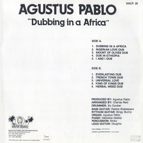 lataa albumi Augustus Pablo - Dubbing In A Africa