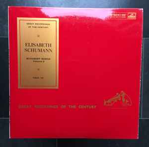 Schubert Songs - Volume 2 (Vinyl, LP, Compilation, Mono) for sale