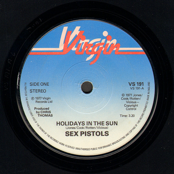 Sex Pistols – Holidays In The Sun (Virgin Company Sleeve, Vinyl 