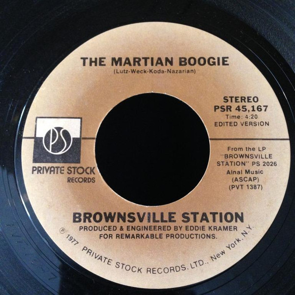 Brownsville Station – The Martian Boogie (1977, Vinyl) - Discogs