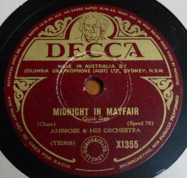 Album herunterladen Ambrose & His Orchestra - Midnight In Mayfair My Lost Love