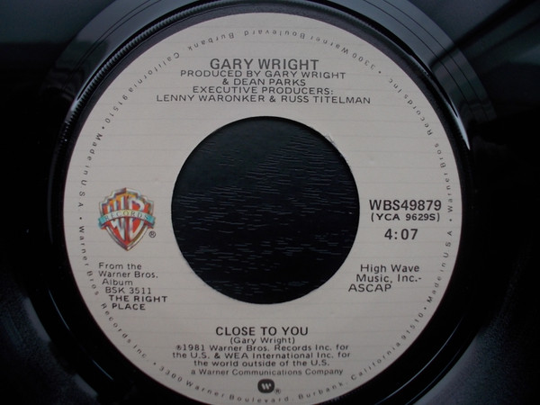 télécharger l'album Gary Wright - Close To You Got The Feelin