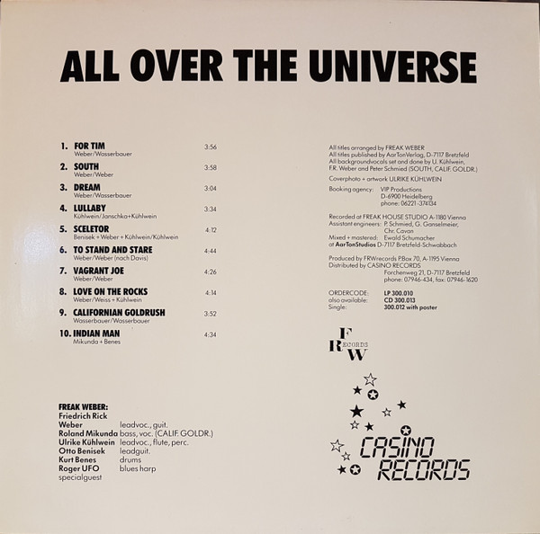 last ned album Freak Weber - All Over The Universe
