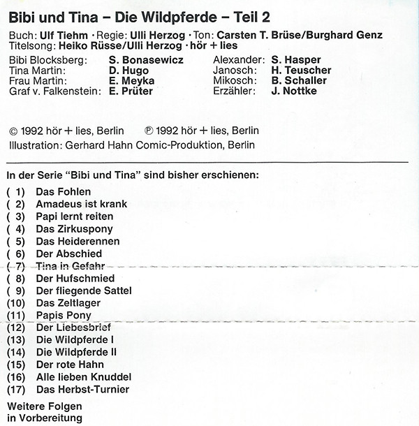 Album herunterladen Ulf Tiehm - Bibi Und Tina 14 Die Wildpferde Teil 2