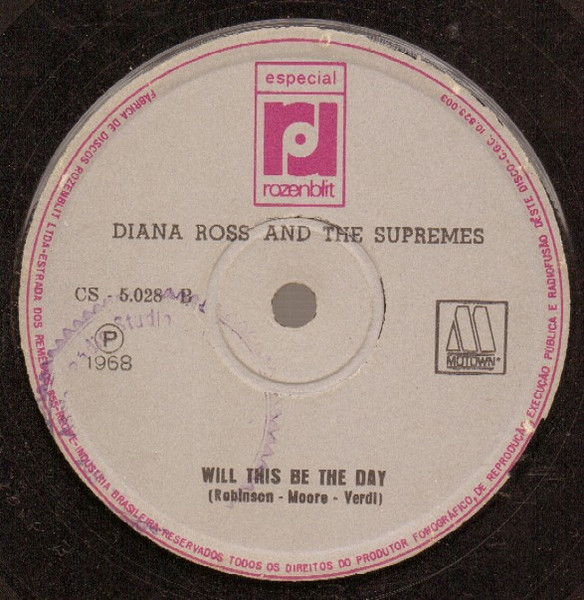 Diana Ross And The Supremes – Love Child / Will This Be The Day (1968 ...