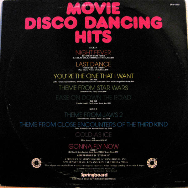Album herunterladen Download Studio '78 - Movie Disco Dancing Hits album