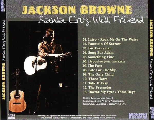 ladda ner album Jackson Browne - Santa Cruz With Friend