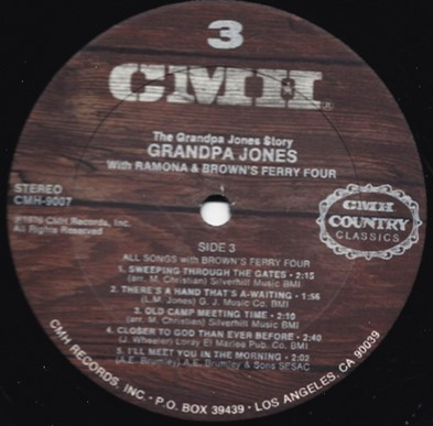 last ned album Grandpa Jones With Ramona Jones & Brown's Ferry Four - The Grandpa Jones Story