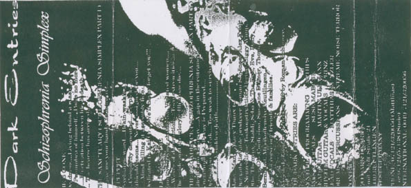 last ned album Dark Entries - Schizophrenia Simplex