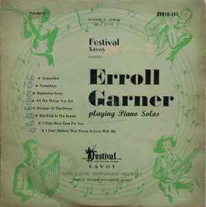 Erroll Garner - Erroll Garner Playing Piano Solos - Volume 4 album cover