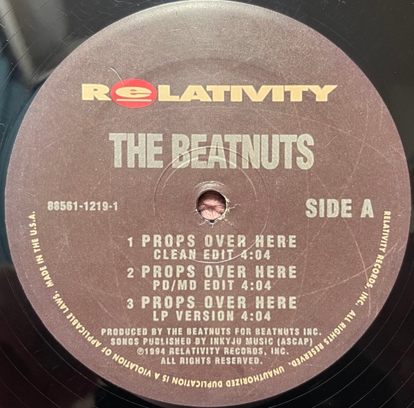 The Beatnuts – Props Over Here (1994, Vinyl) - Discogs