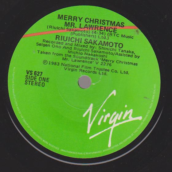 Ryuichi Sakamoto – Merry Christmas Mr. Lawrence (1983, Solid