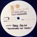 Cover of Technology Of Tears, 1987, Vinyl