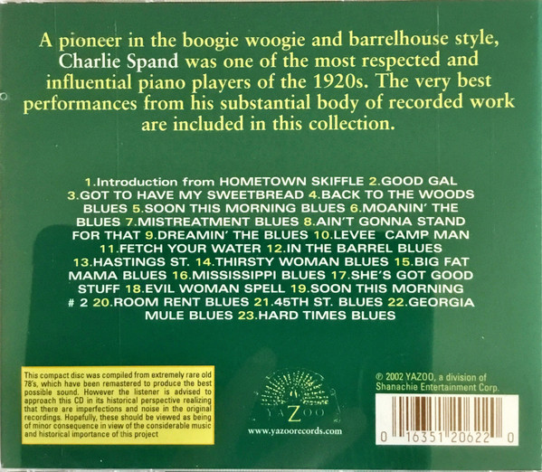 Album herunterladen Charlie Spand - Dreaming The Blues The Best Of Charlie Spand