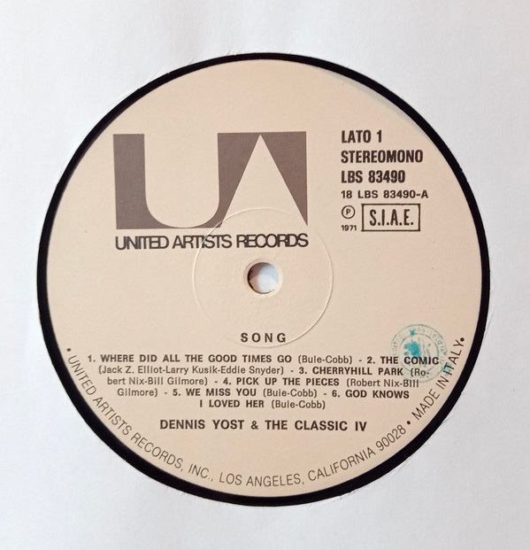 ladda ner album Dennis Yost & The Classics IV - Song