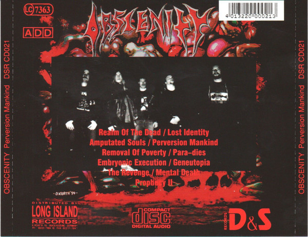Obscenity – Perversion Mankind (2018, CD) - Discogs