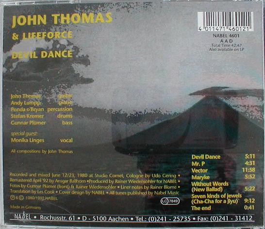 John Thomas & Lifeforce – Devil Dance (1980, Vinyl) - Discogs