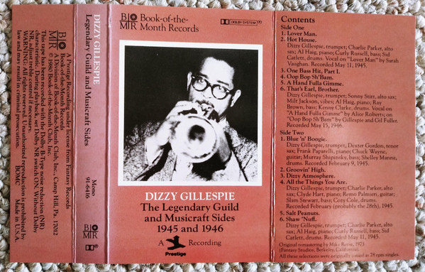 Album herunterladen Dizzy Gillespie - The Legendary Guild And Musicraft Sides