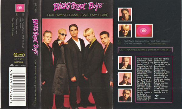 Backstreet Boys – Quit Playing Games (With My Heart) (1997, CD) - Discogs