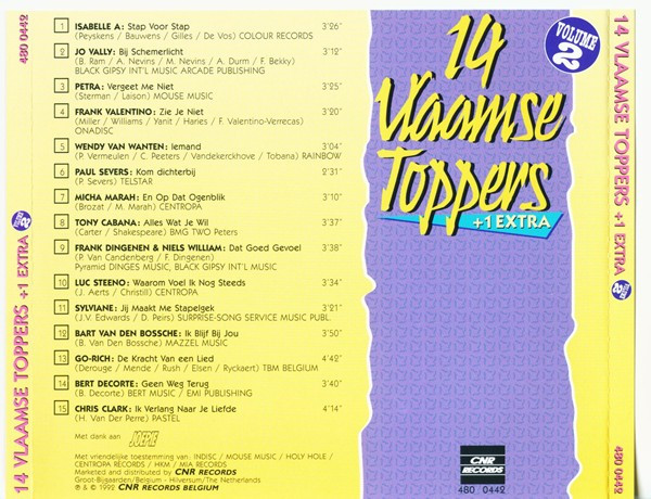 baixar álbum Various - 14 Vlaamse Toppers 1 Extra Volume 2