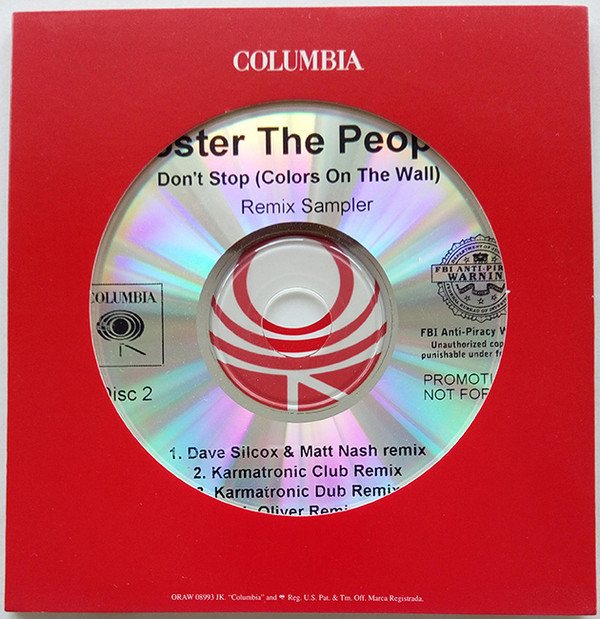 télécharger l'album Foster The People - Dont Stop Color On The Walls Remix Sampler Disc 1