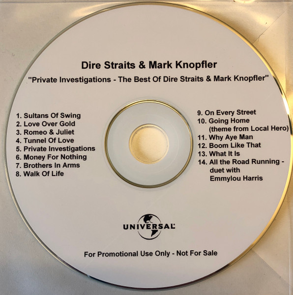 Dire Straits & Mark Knopfler PRIVATE INVESTIGATIONS: BEST OF CD