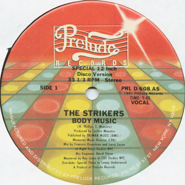 The Strikers - Body Music | Releases | Discogs