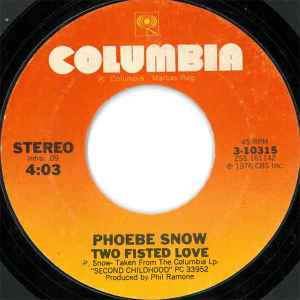 Phoebe Snow - Two Fisted Love album cover