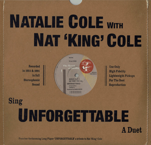 Natalie Cole With Nat 'King' Cole – Unforgettable (1991, Vinyl