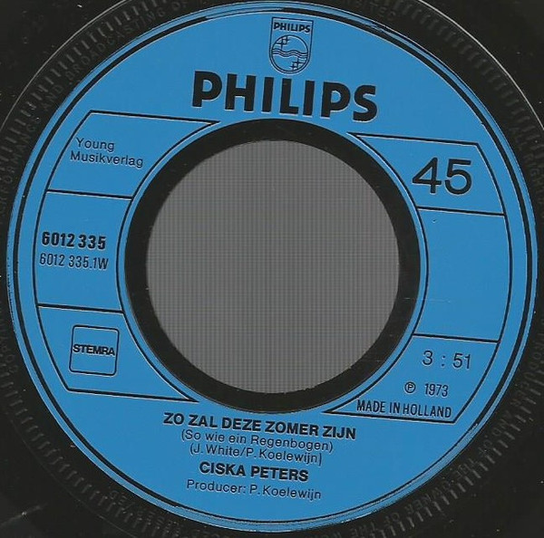 descargar álbum Ciska Peters - Zo Zal Deze Zomer Zijn Koning Van De Zon