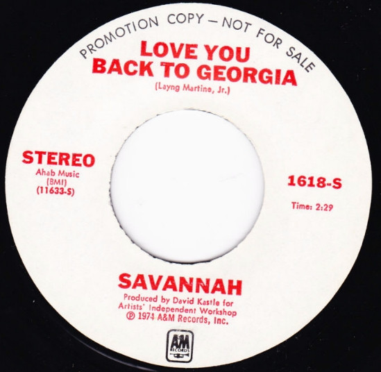 last ned album Savannah - Love You Back To Georgia