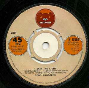 Todd Rundgren - I Saw The Light album cover