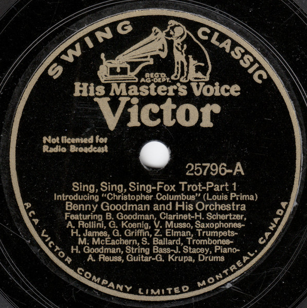 Sing Sing ポールアンカーレコード - ミュージシャン