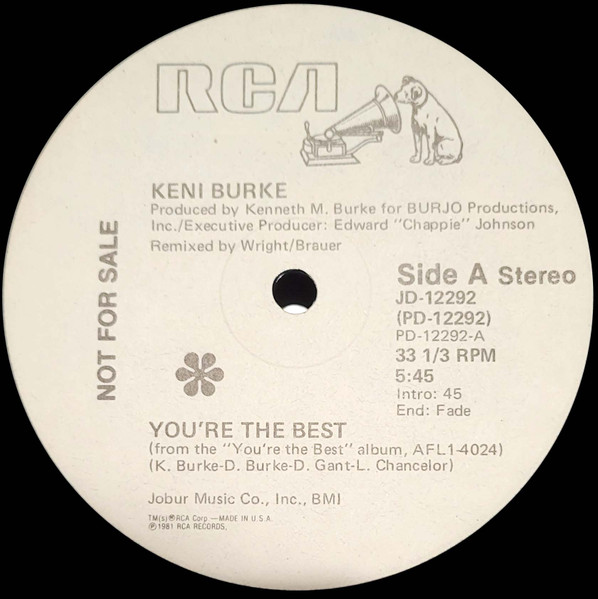 Keni Burke – You're The Best (1981, Vinyl) - Discogs