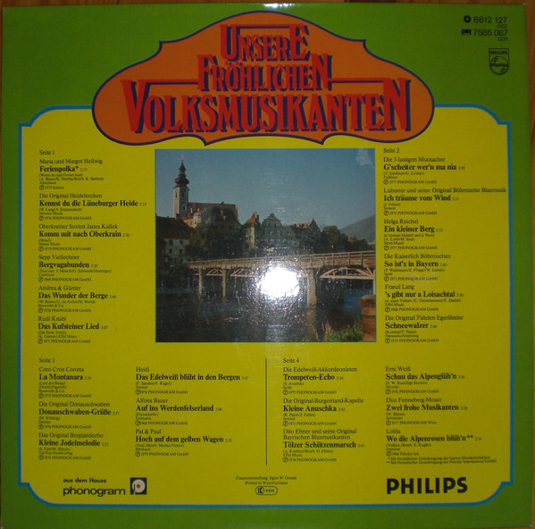 Album herunterladen Various - Unsere Fröhlichen Volksmusikanten