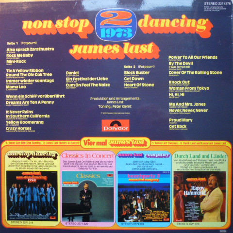 télécharger l'album James Last - Non Stop Dancing 19732 Potpourri