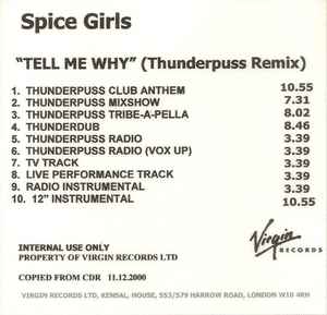 Tell Me Why (Thunderpuss Club Anthem) by Spice Girls - Samples, Covers and  Remixes