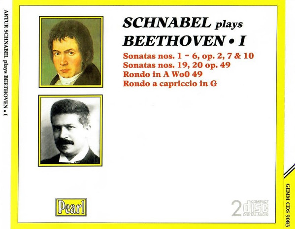 ladda ner album Schnabel Plays Beethoven - Schnabel Plays Beethoven I