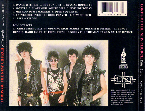 The Lords Of The New Church - Killer Lords | Releases | Discogs