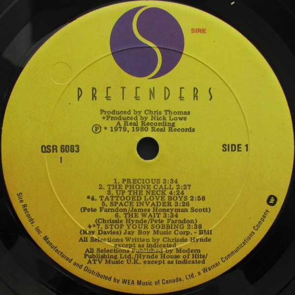 Pretenders - Pretenders [Vinyl] | Sire (QSR 6083) - 5