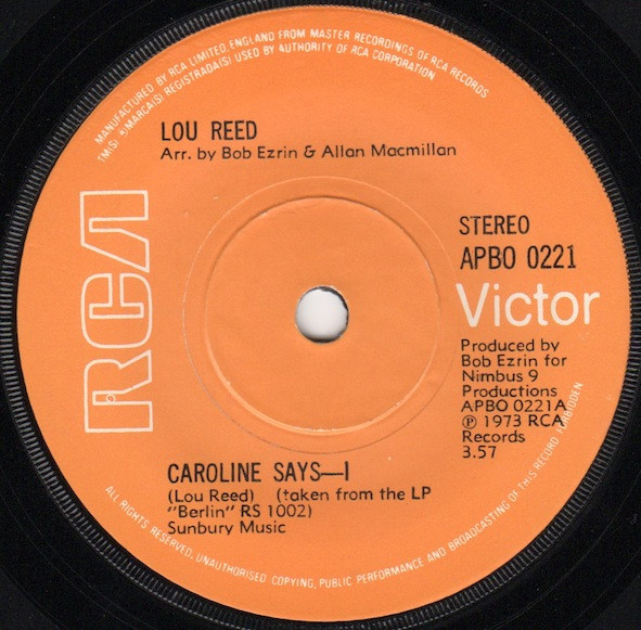 descargar álbum Lou Reed - Caroline Says